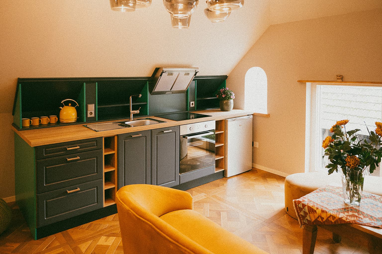 Kitchen on the second floor of the Horizon facility